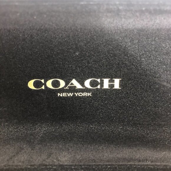 Coach Black Hard Shell Glasses Sunglass Case Black Velvet Interior Unisex - Picture 12 of 12